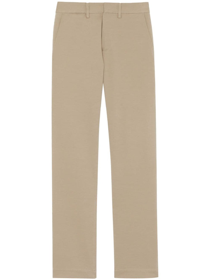 Pantaloni Chino A Gamba Dritta Trousers Beige