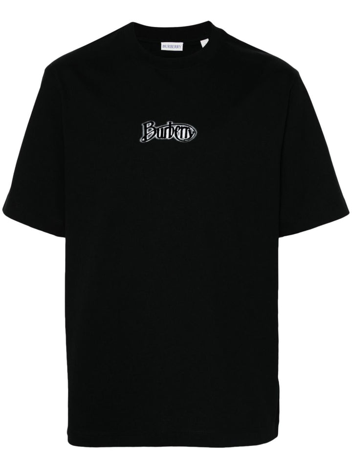 T-Shirt In Cotone Con Logo T-Shirts Nero