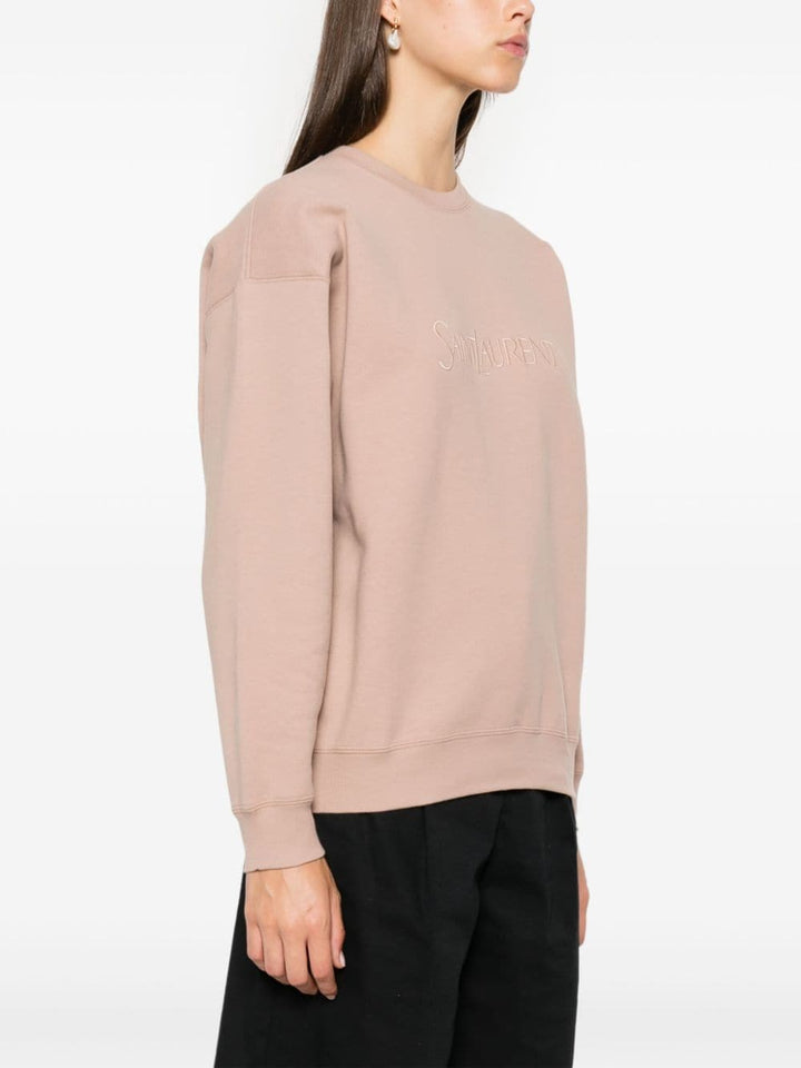 Felpa In Cotone Sweatshirts Rosa