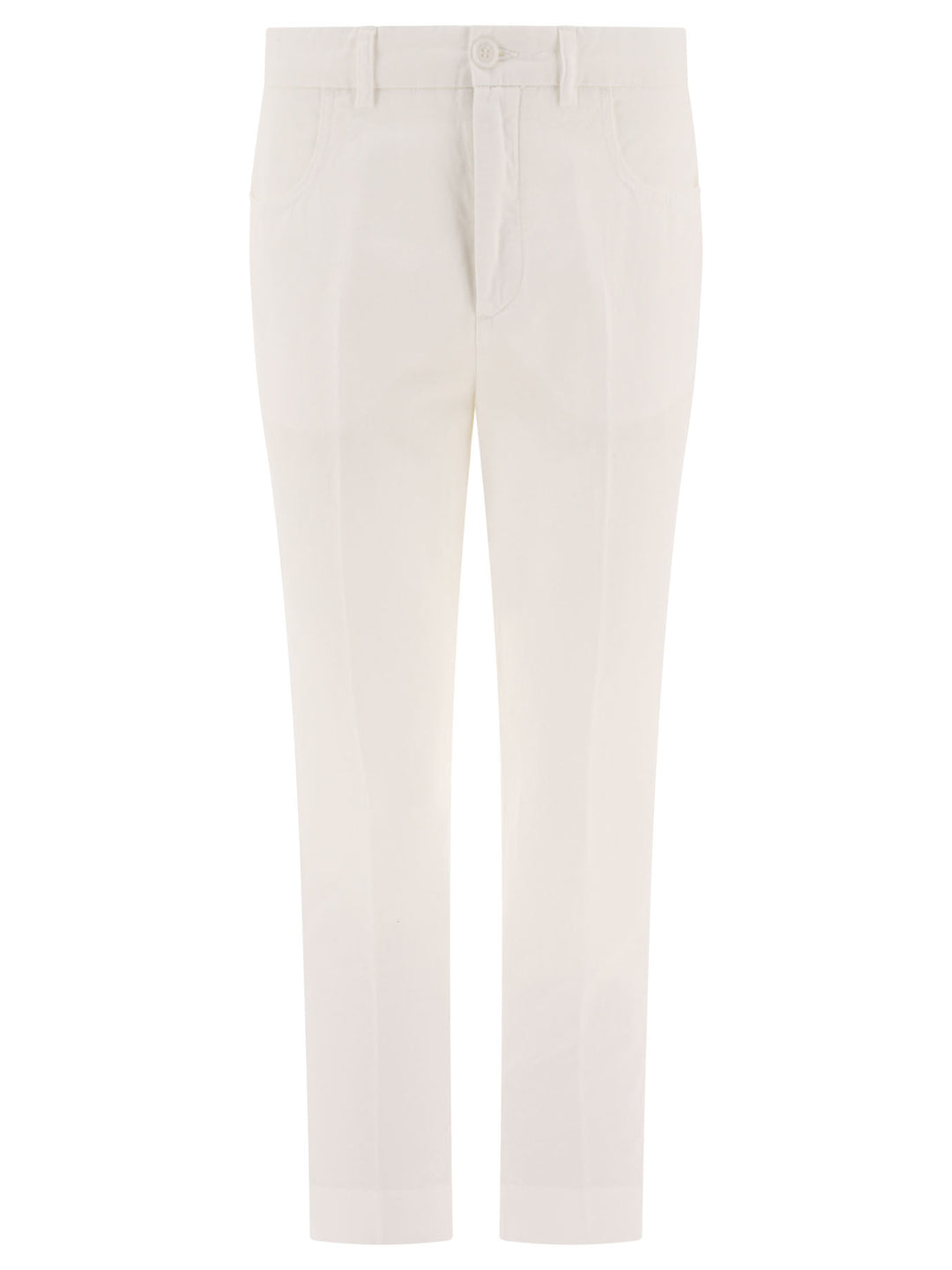 Pantaloni A Gamba Dritta Trousers Bianco