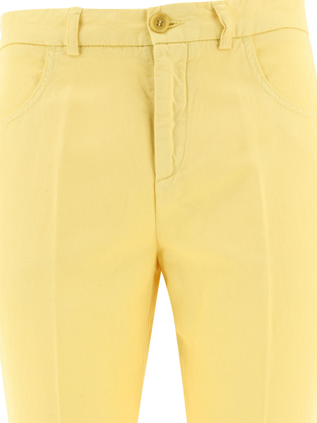 Pantaloni A Gamba Dritta Trousers Giallo