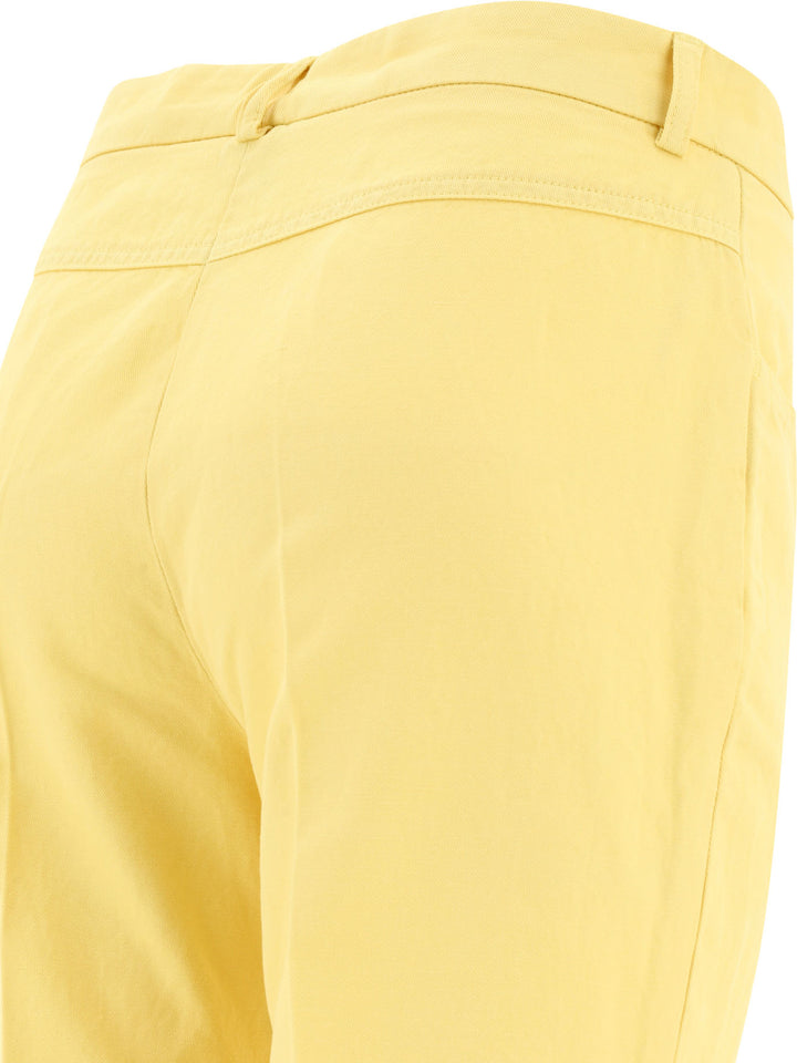 Pantaloni A Gamba Dritta Trousers Giallo