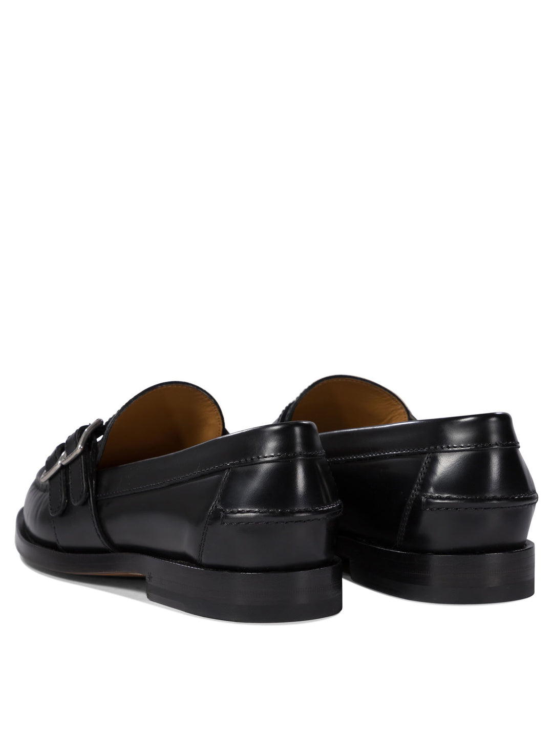 Mocassino Con Fibbia E Stampa Gg Loafers & Slippers Nero