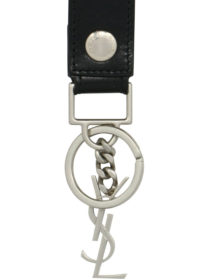 Portachiavi Con Motivo Monogramma Sospeso Key Holders & Charms Nero