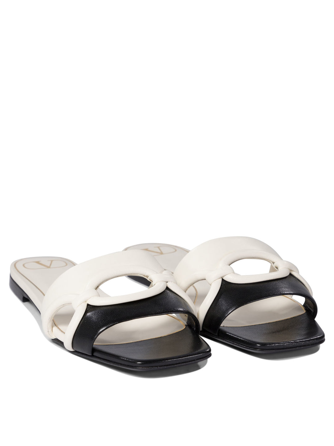 Slipper Bicolore Sandali Bianco