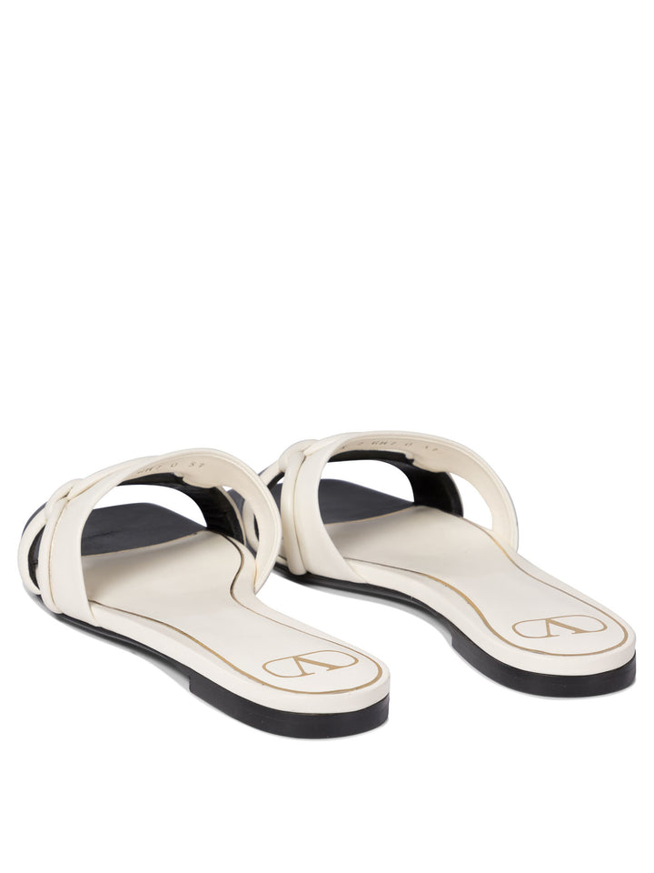 Slipper Bicolore Sandali Bianco