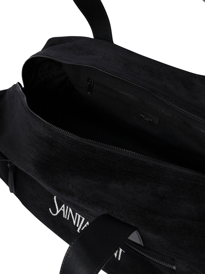 Borsone Con Zip Con Logo Jacquard Travel & Sport Bags Nero