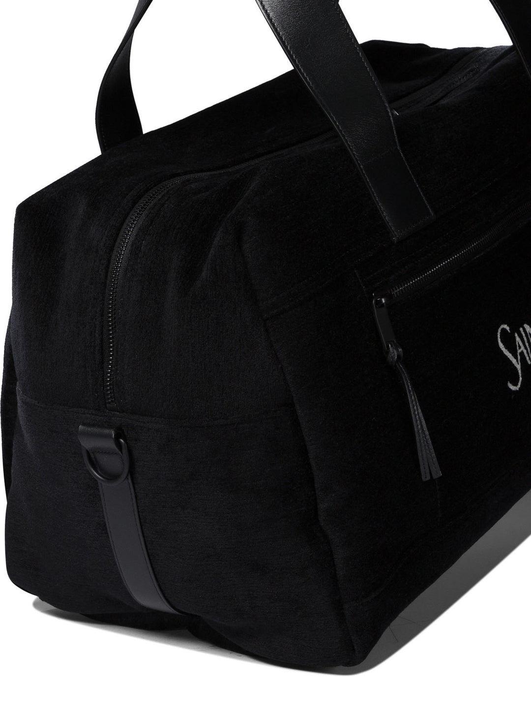 Borsone Con Zip Con Logo Jacquard Travel & Sport Bags Nero