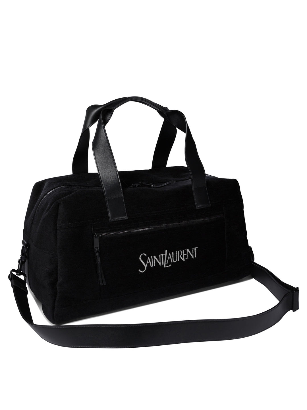 Borsone Con Zip Con Logo Jacquard Travel & Sport Bags Nero