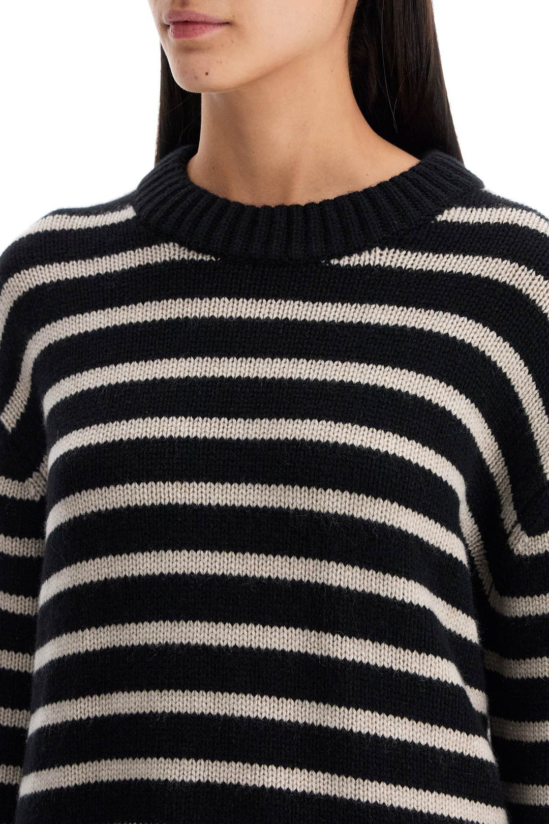 Pullover A Righe Sony In Cashmere