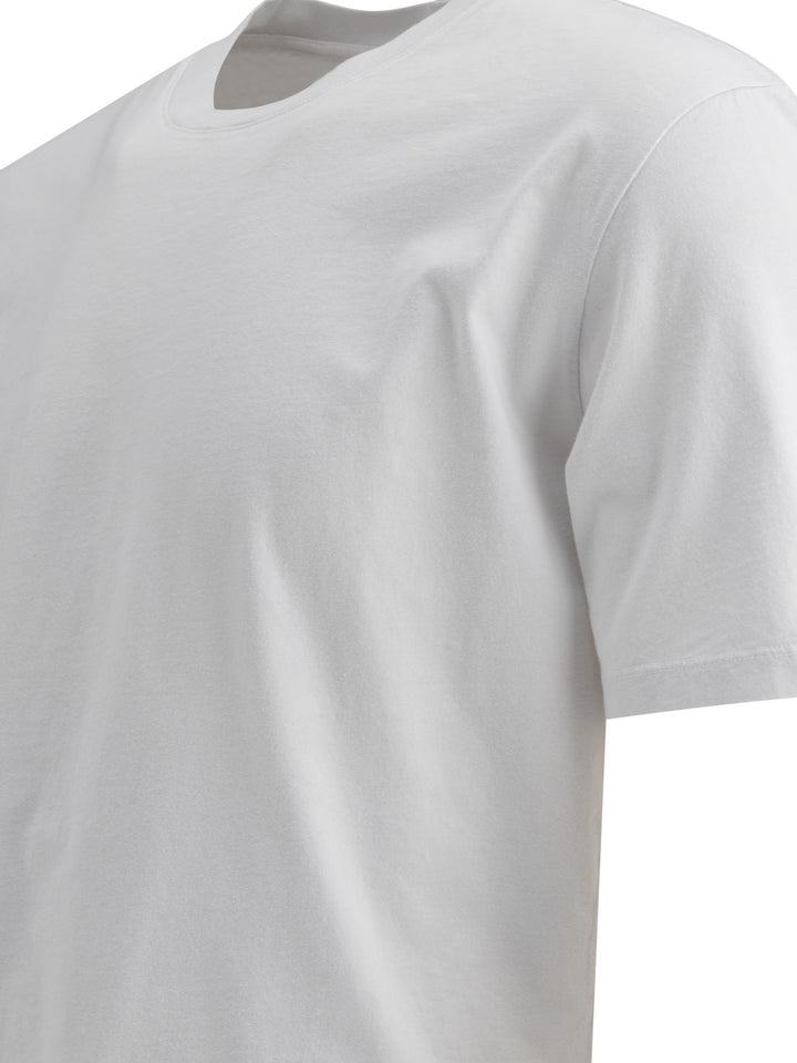 T-Shirt Girocollo In Cotone T-Shirts Bianco