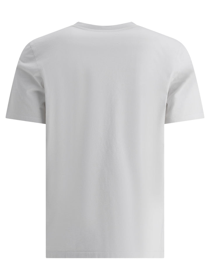 T-Shirt Girocollo In Cotone T-Shirts Bianco