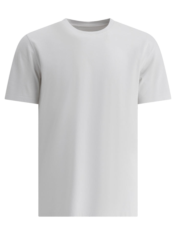 T-Shirt Girocollo In Cotone T-Shirts Bianco