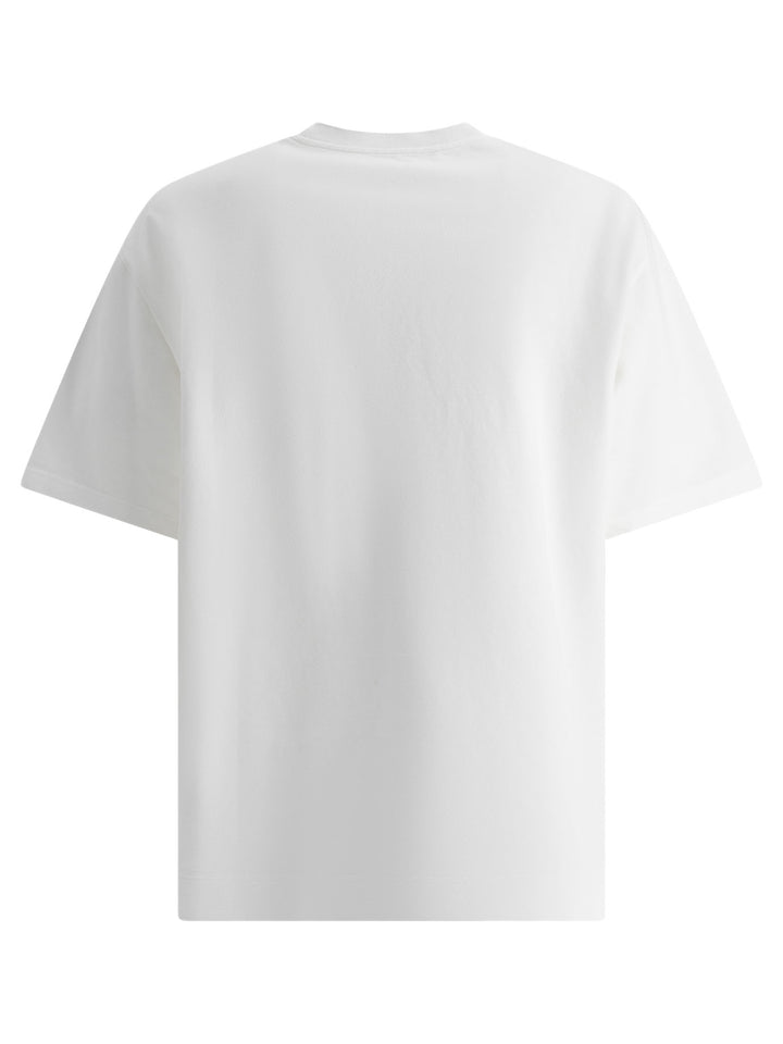 Exford U Pique Tourist Logo T-Shirts Bianco