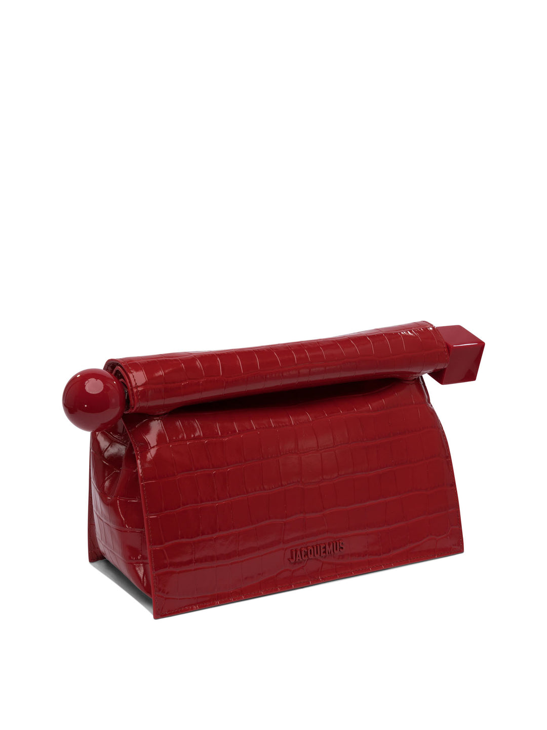 La Pochette Rond Carre Clutches Rosso