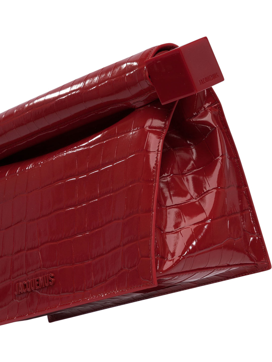 La Pochette Rond Carre Clutches Rosso