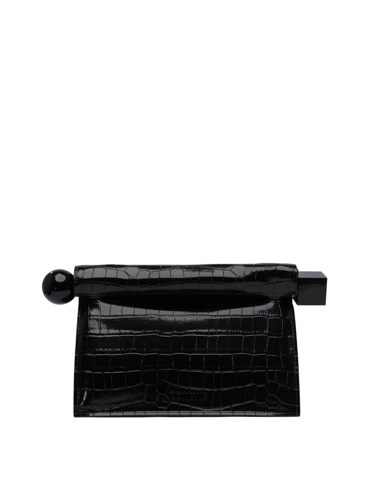 La Pochette Rond Carre Clutches Nero