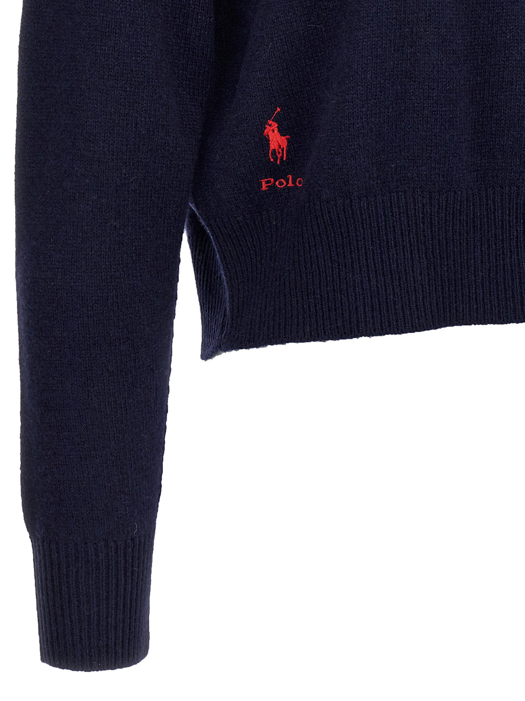 Logo Embroidery Sweater Maglioni Blu