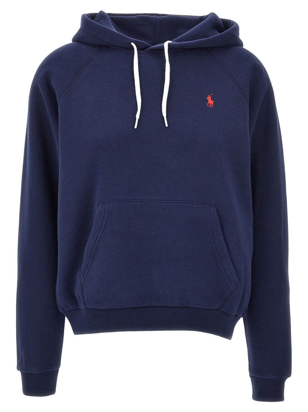 Logo Embroidery Hoodie Felpe Blu