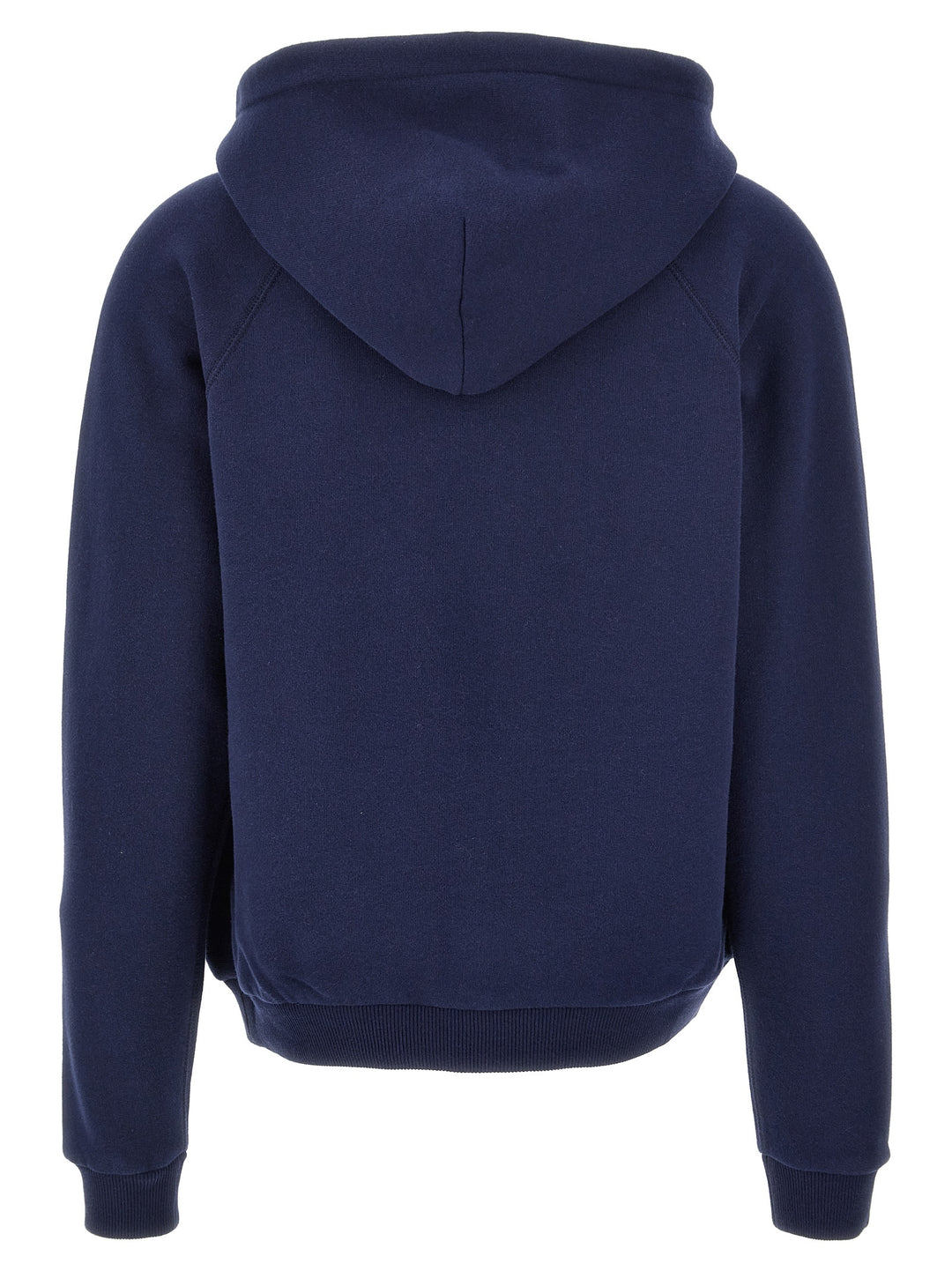 Logo Embroidery Hoodie Felpe Blu