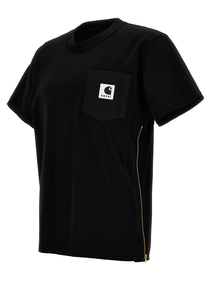 Sacai X Carhartt Wip T Shirt Nero