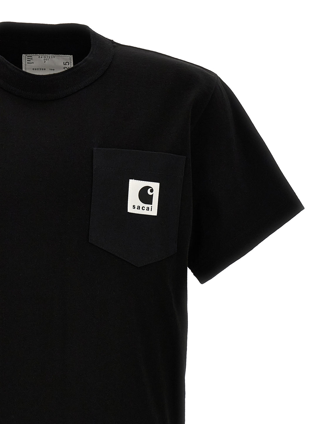 Sacai X Carhartt Wip T Shirt Nero