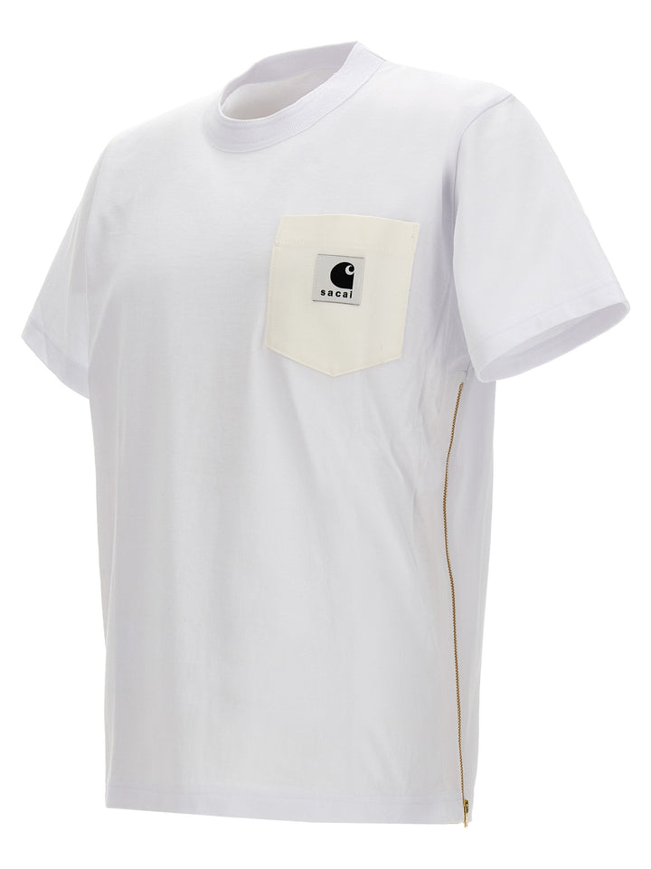 Sacai X Carhartt Wip T Shirt Bianco