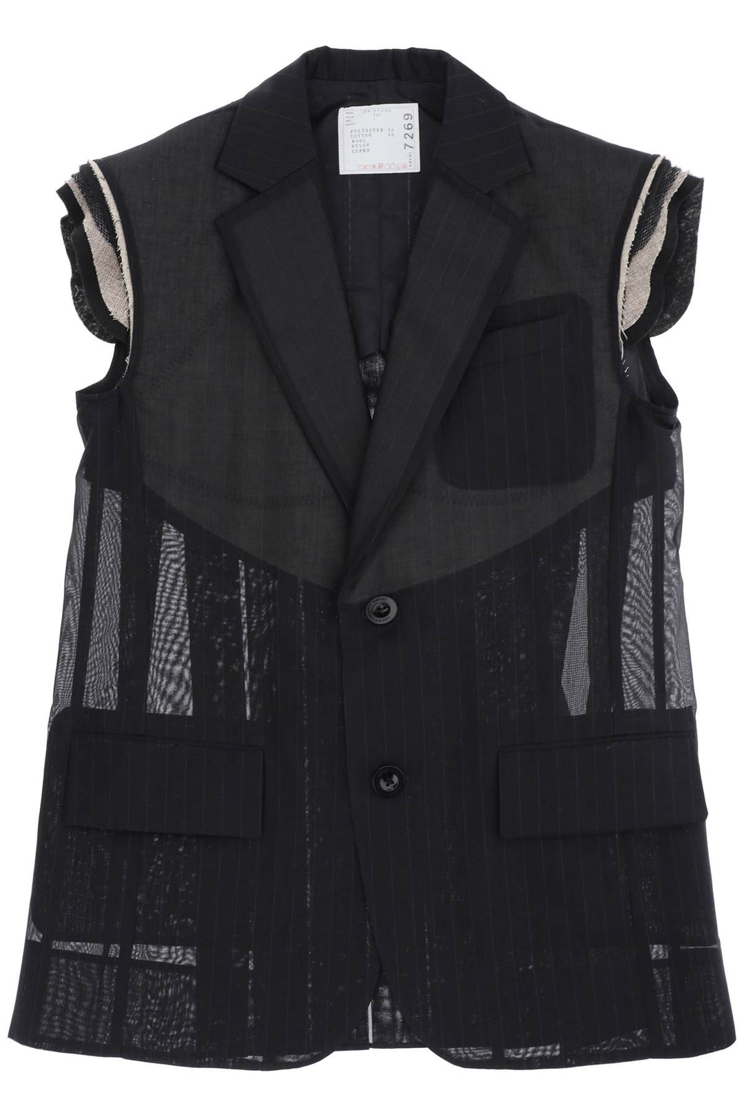 Gilet In Organza Gessata