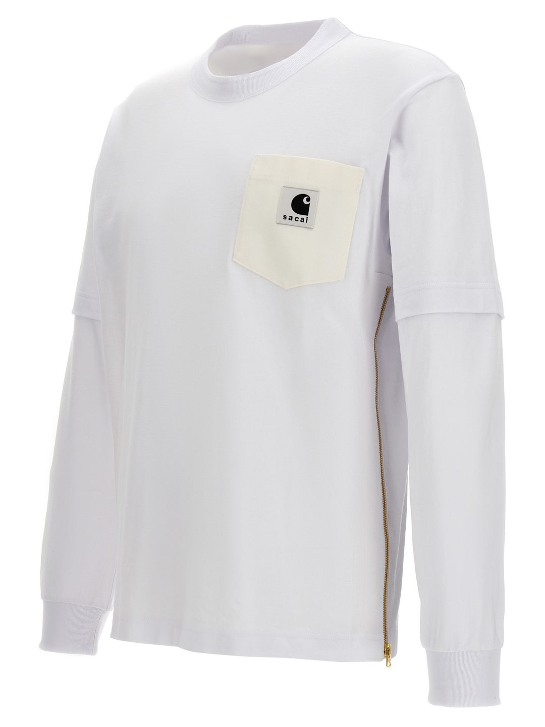 Sacai X Carhartt Wip T Shirt Bianco