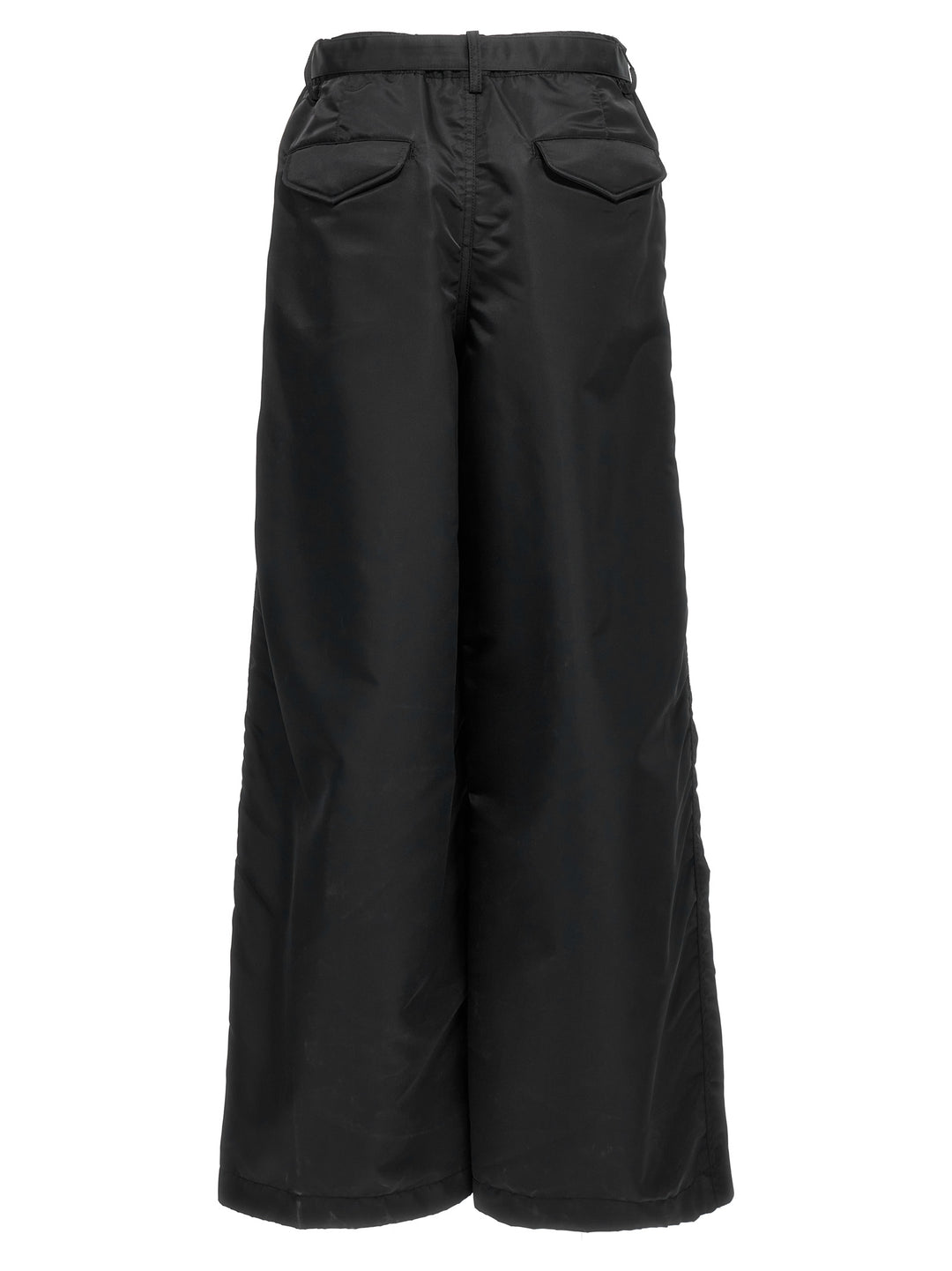 Nylon Twill Pantaloni Nero