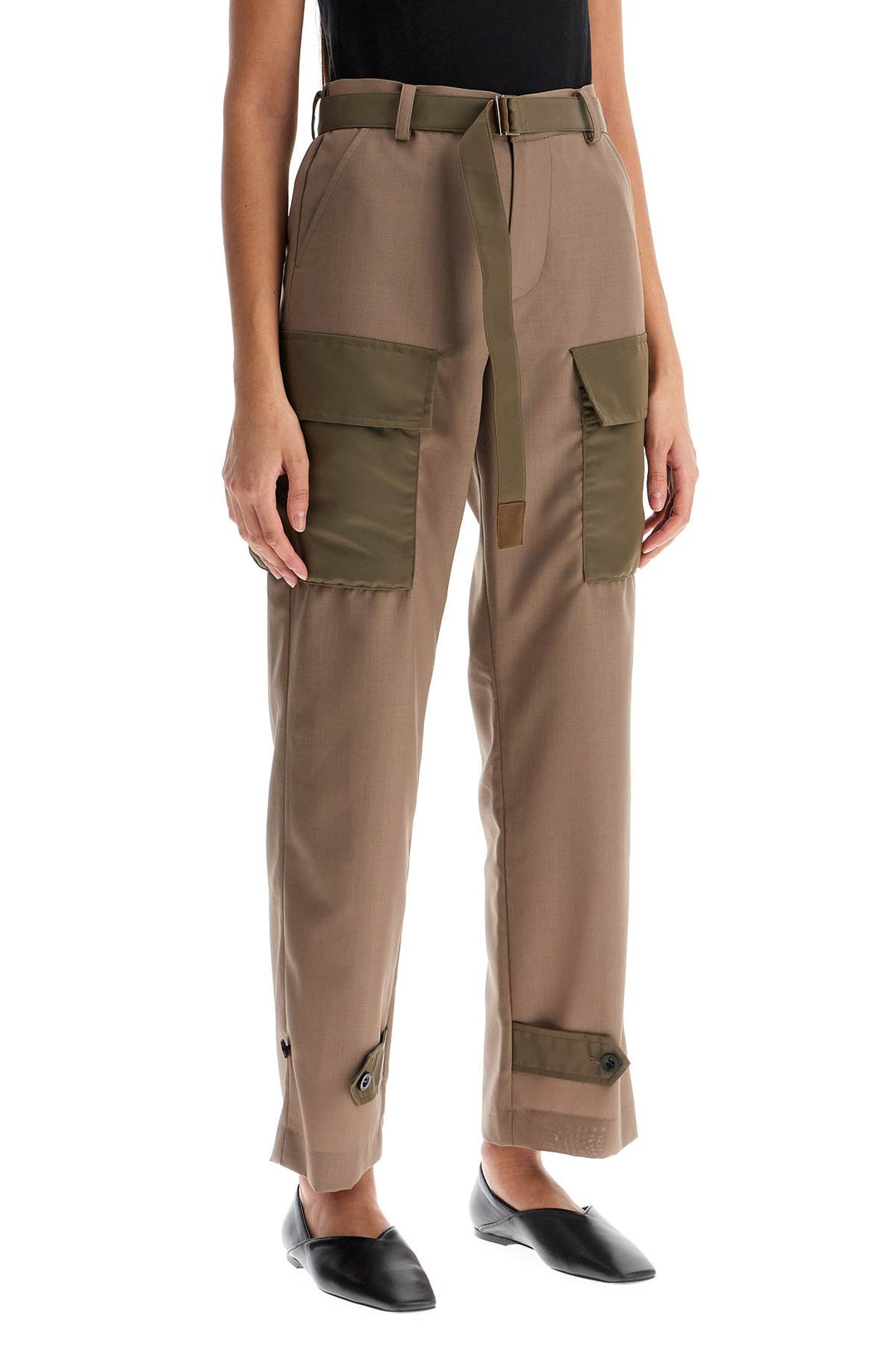 Pantaloni Cargo Con Inserti