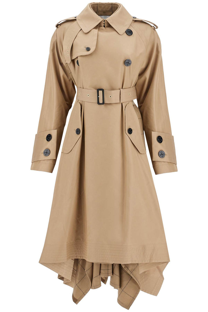 Trench In Gabardine Con Inserti