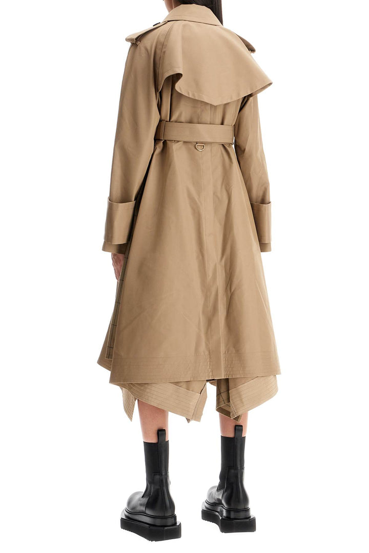 Trench In Gabardine Con Inserti