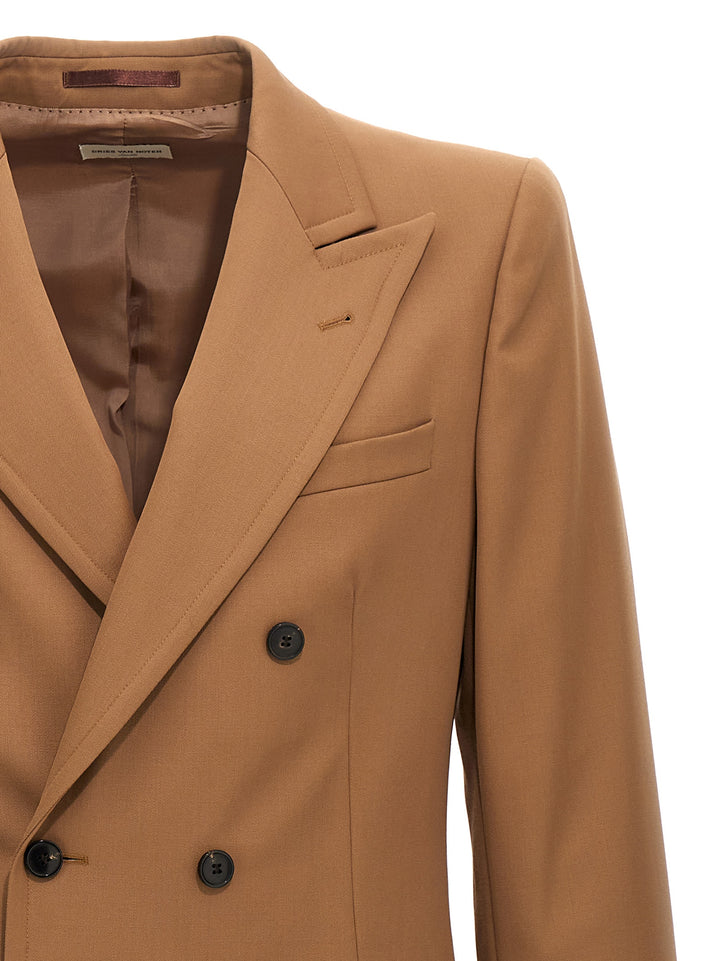 Double-Breasted Blazer Giacche Beige