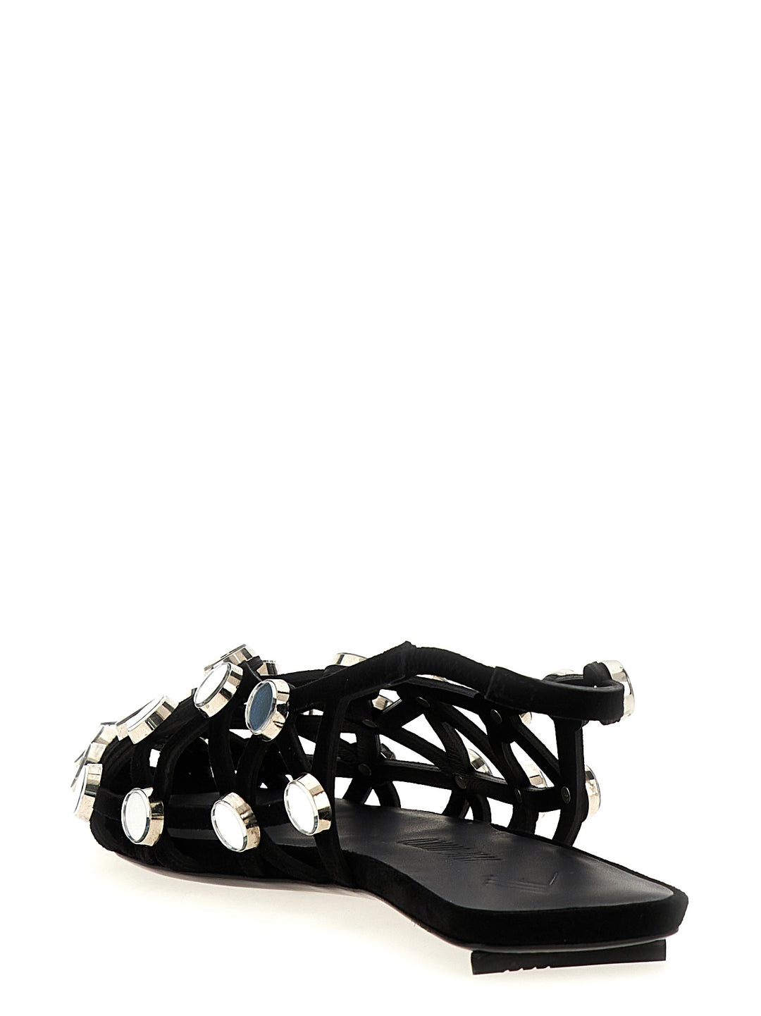 Grid Flat Shoes Nero