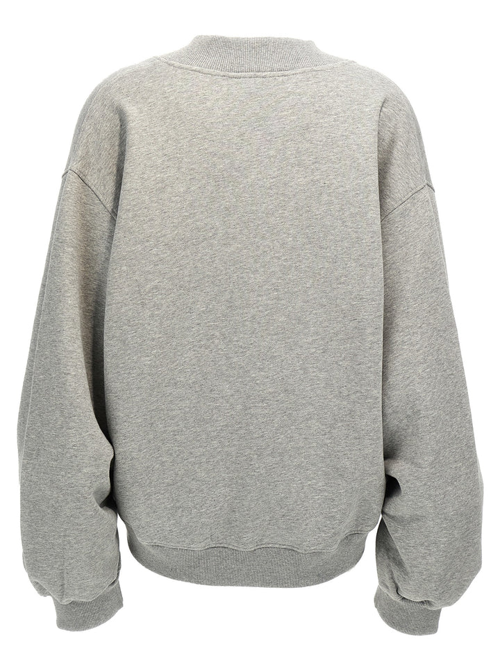 Cropped Logo Felpe Grigio