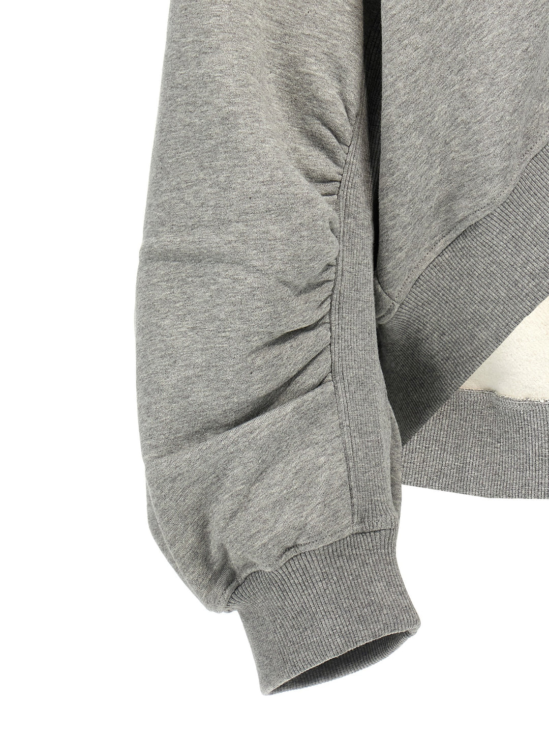 Cropped Logo Felpe Grigio