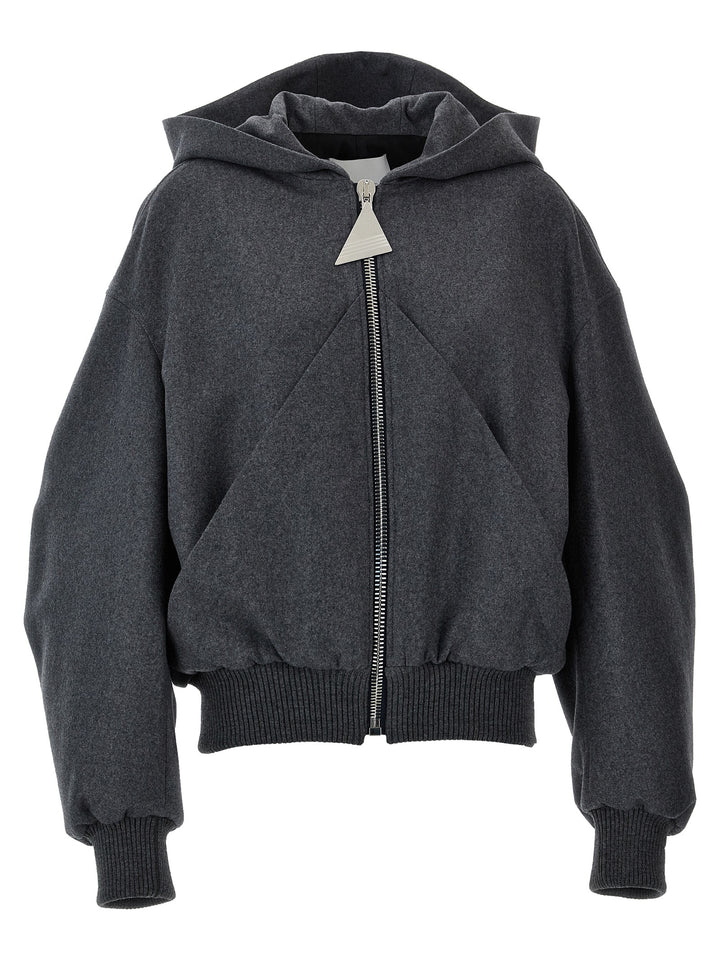 Hooded Bomber Jacket Giacche Grigio