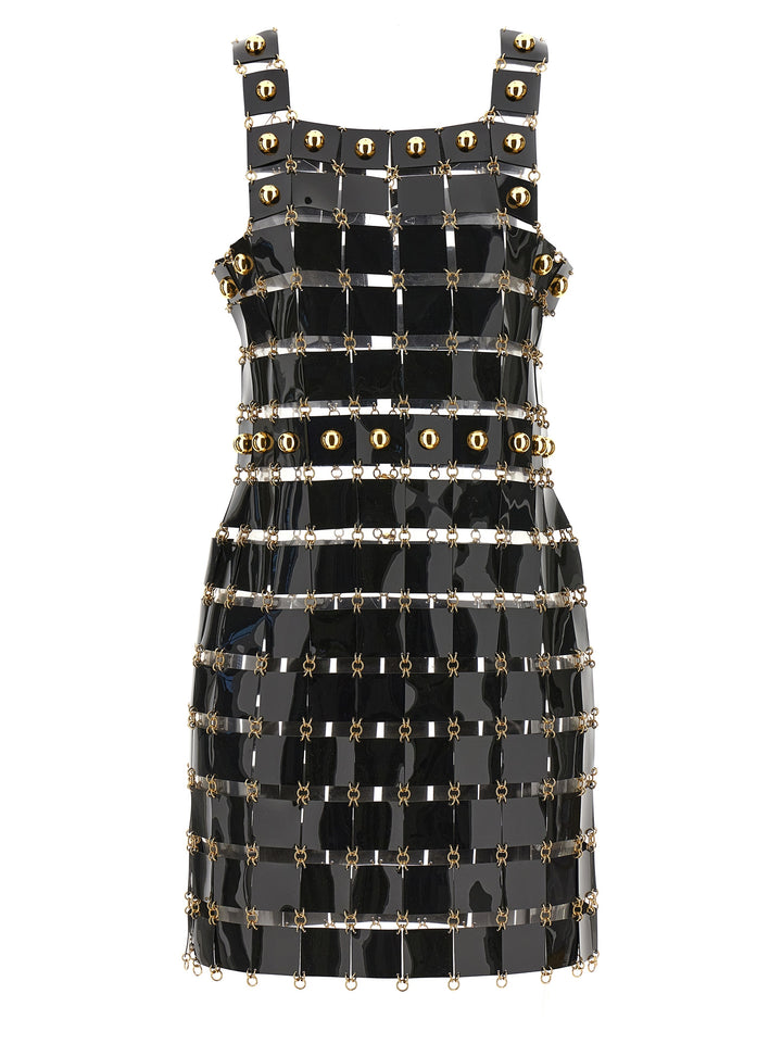 Vinyl Check Dress Abiti Nero