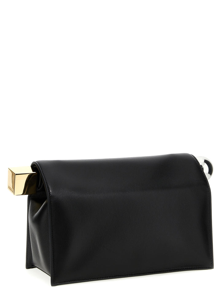 La Pochette Rond Carré Clutch Nero