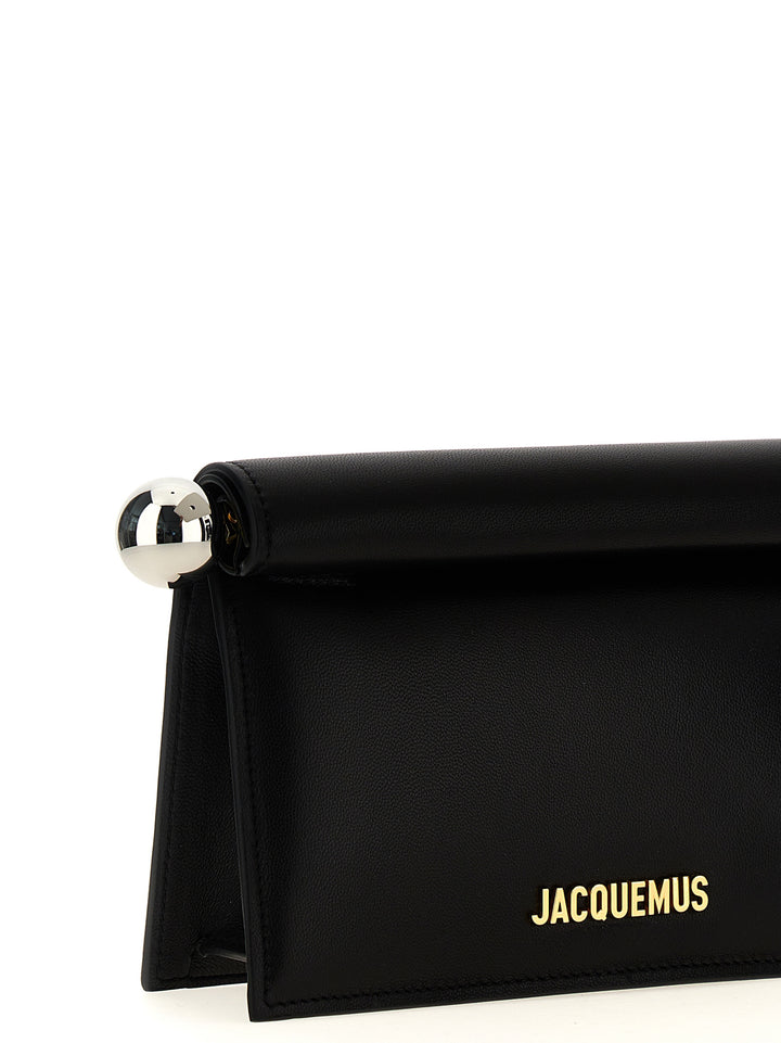 La Petite Pochette Rond Carré Clutch Nero