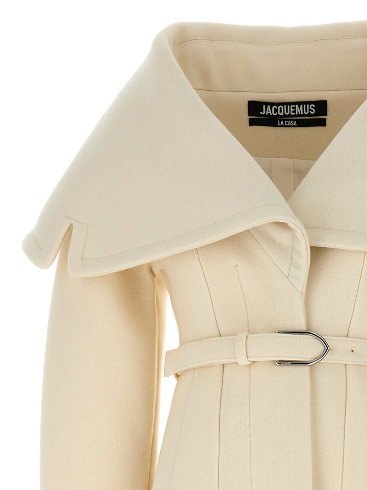 Le Manteau Caruso Trench E Impermeabili Bianco