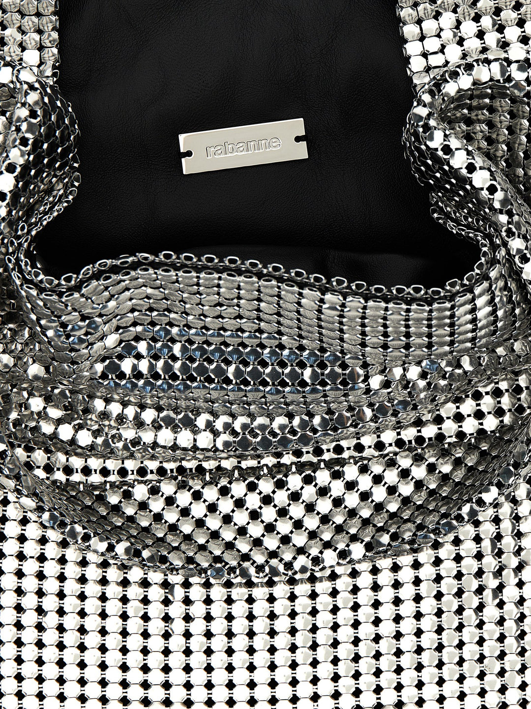 Silver Pixel Metallic Tote Silver