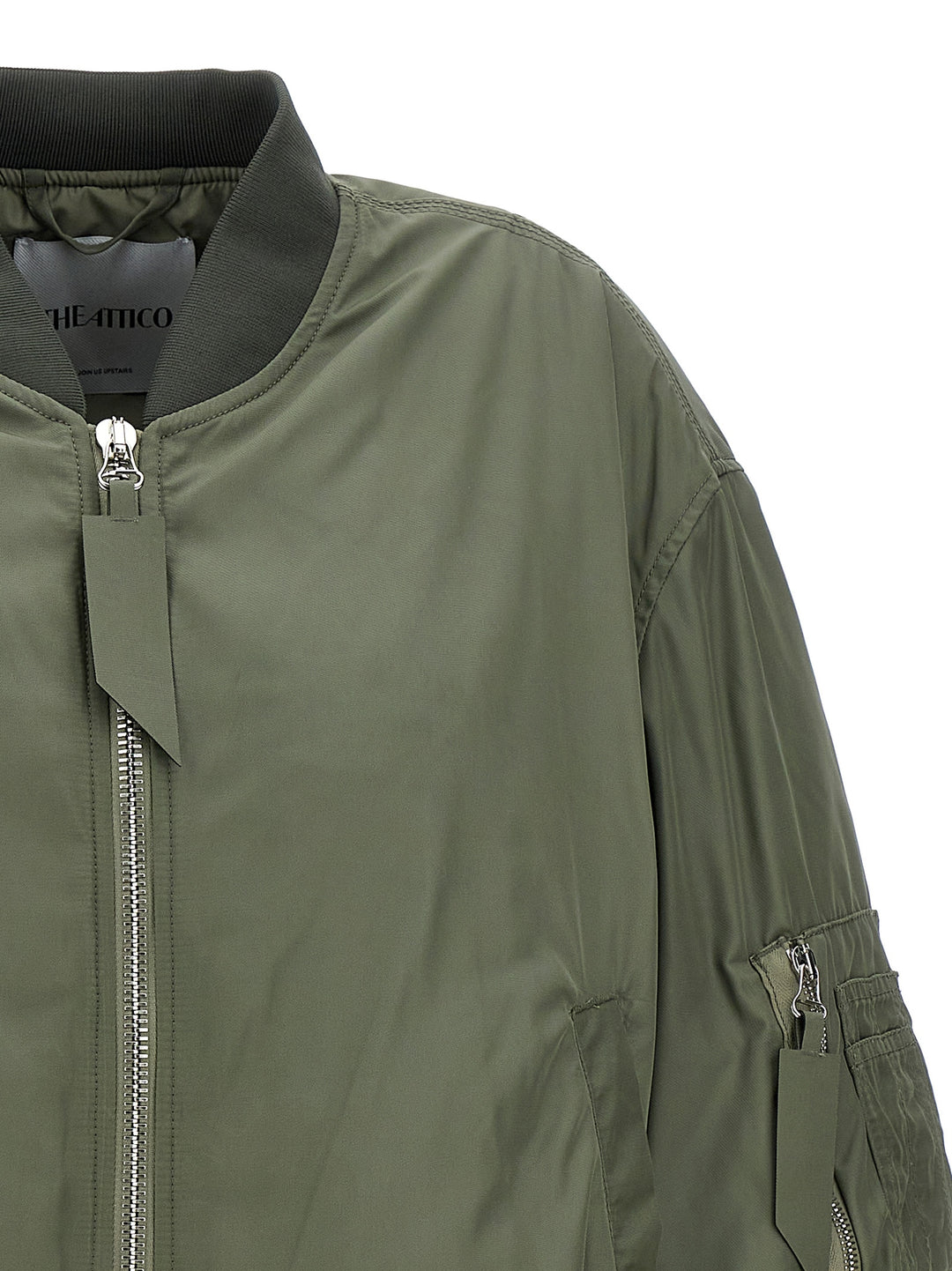 Nylon Bomber Jacket Giacche Verde