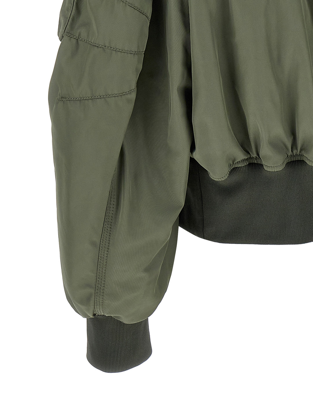 Nylon Bomber Jacket Giacche Verde