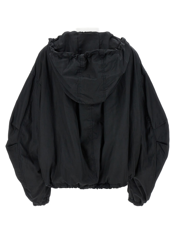 Hooded Bomber Jacket Giacche Nero