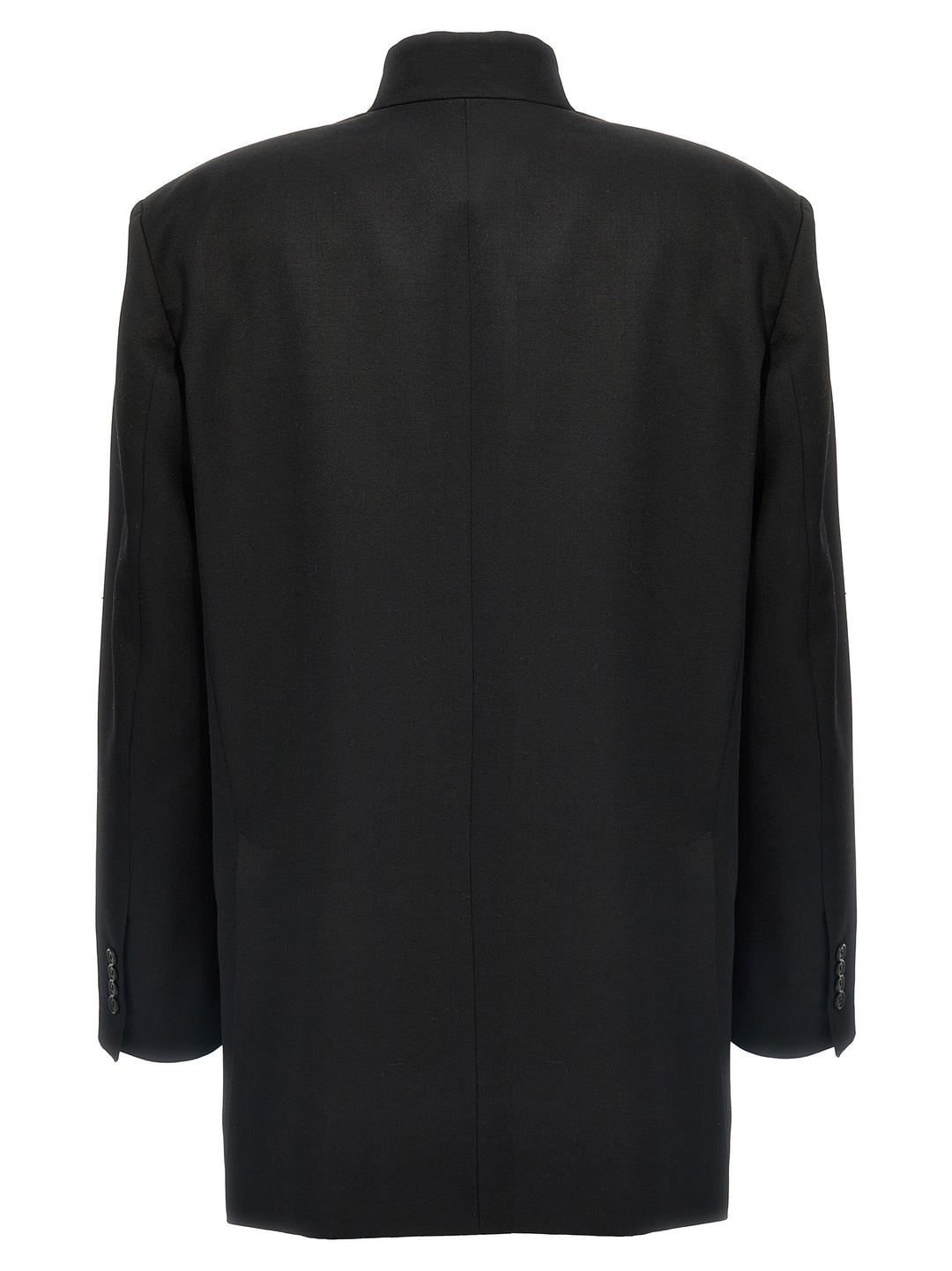 Single-Breasted Wool Blazer Blazer And Suits Nero