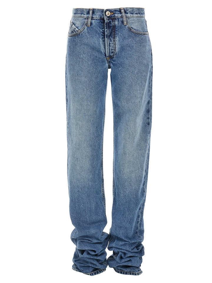 Long Denim Jeans Blu