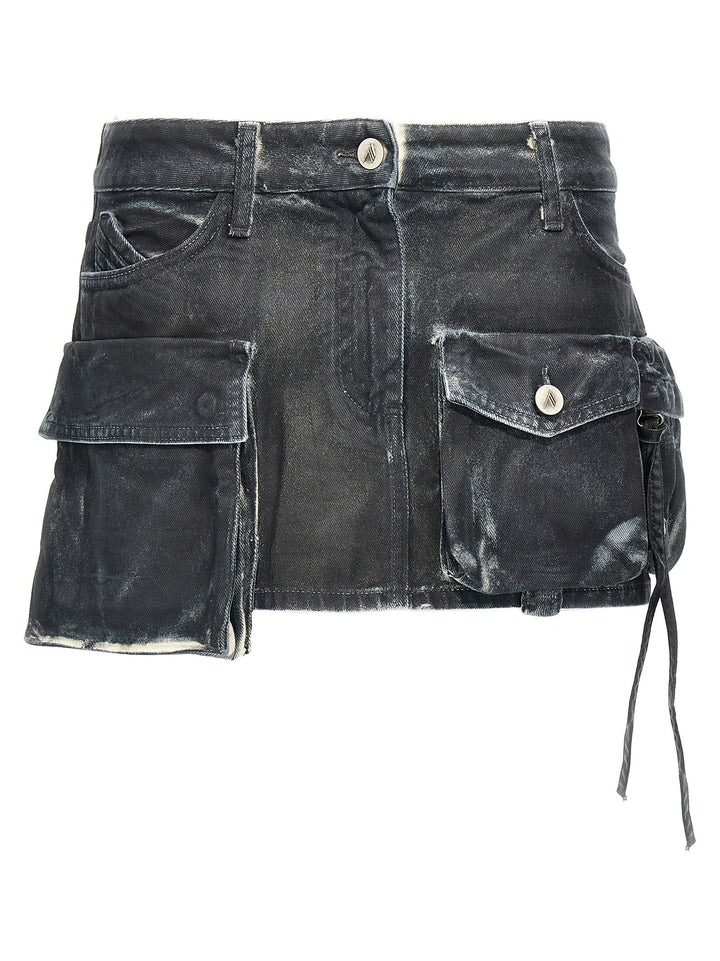 Cargo Mini Skirt Gonne Blu