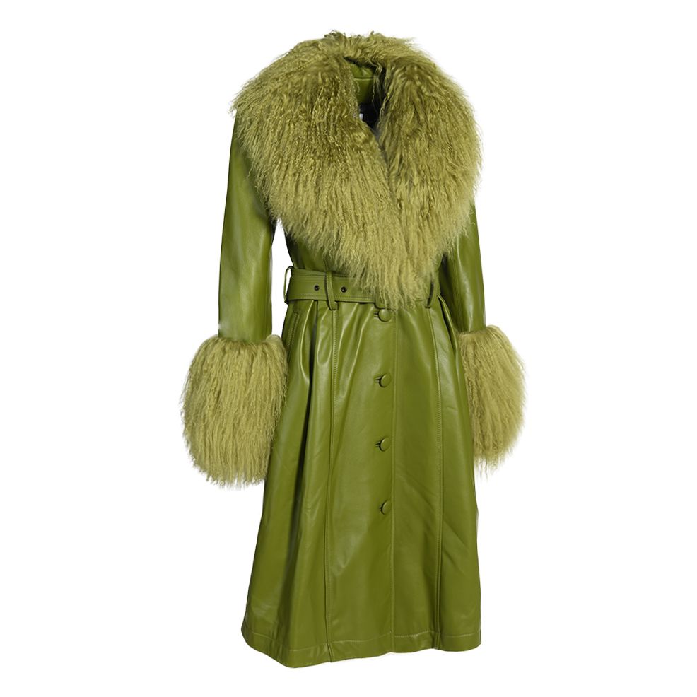 Cappotto Sac Verde in Pelle